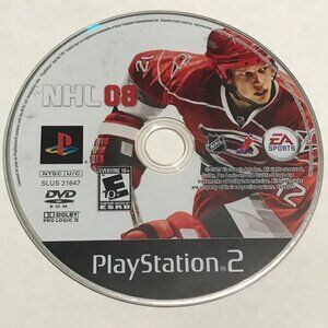 NHL 08 (Sony Playstation 2, 2007) PS2 Tested Ships Same Day